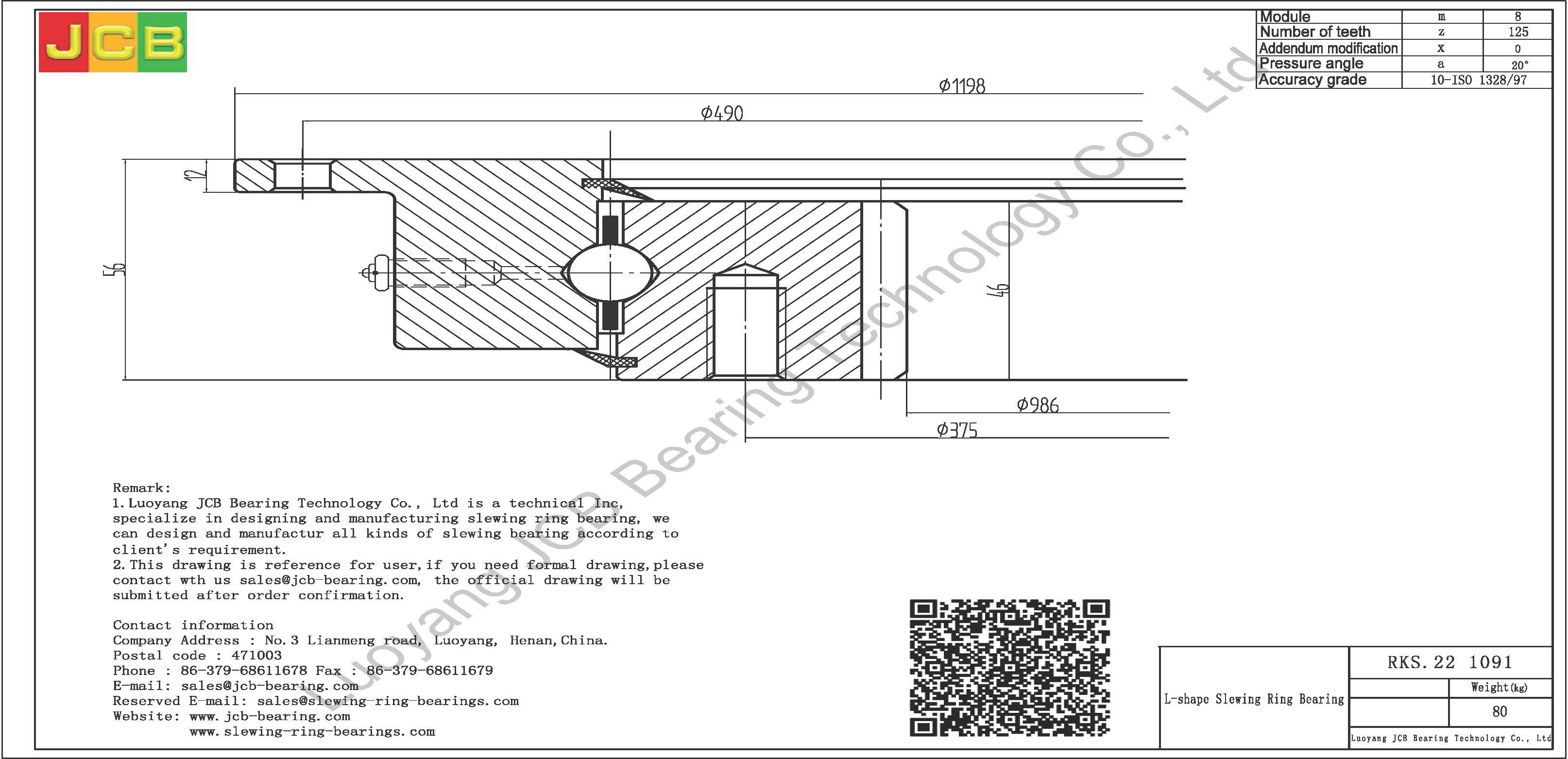 RKS.22 1091 SLEWING BEARING