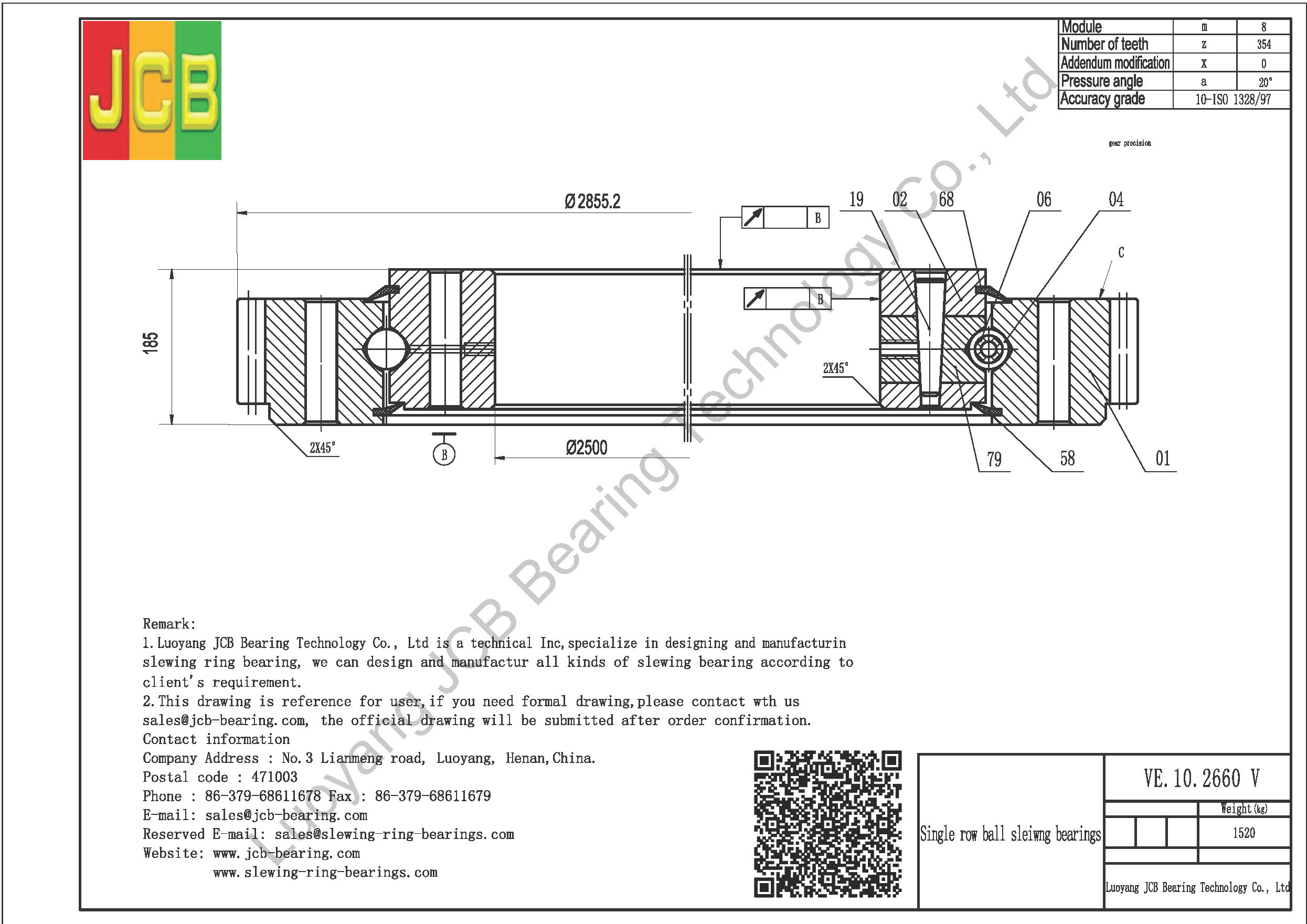 VE.10.2660 V SLEWING BEARING